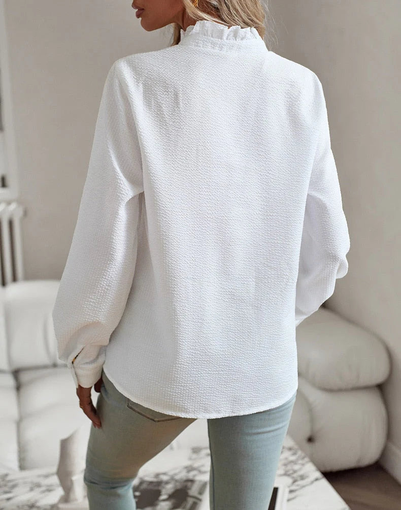 Simone™ | Ruffled Long Sleeve Blouse