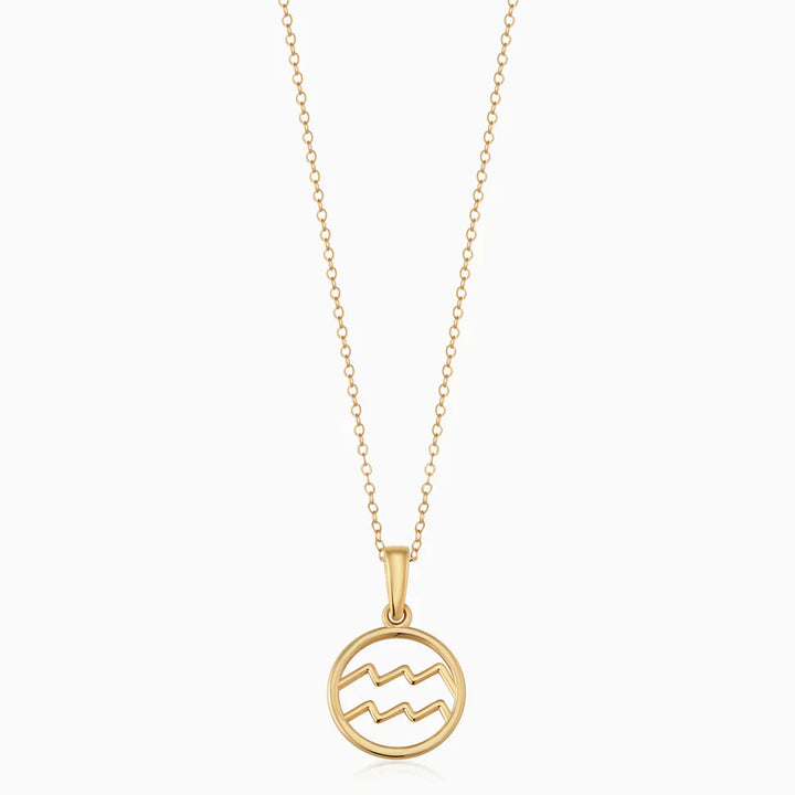 Golden Zodiac Sign Necklace