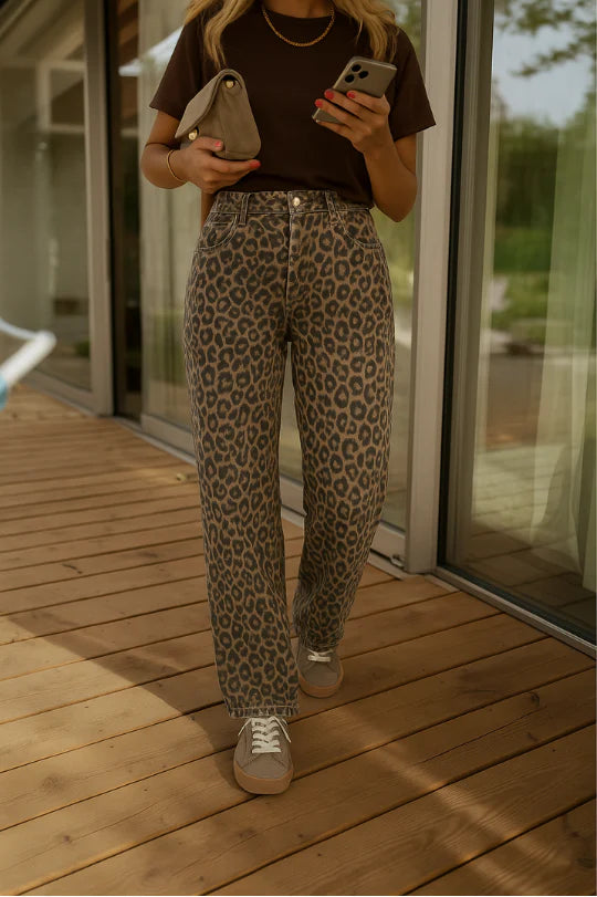 Nadine™ | Leopord Flared Pants