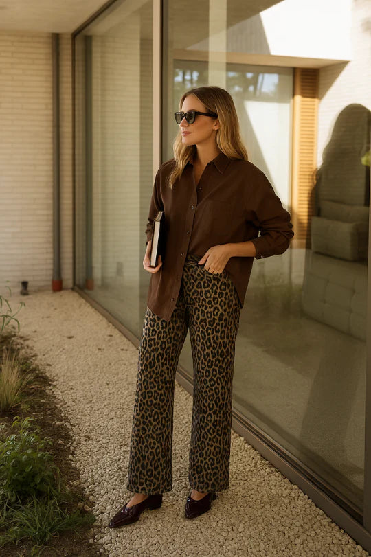 Nadine™ | Leopord Flared Pants