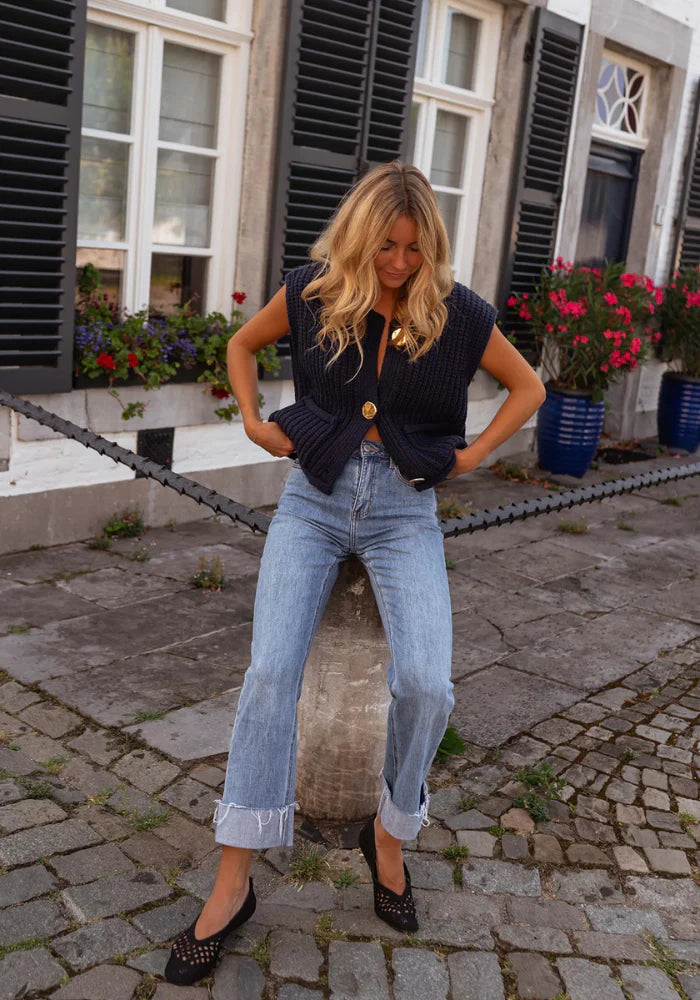 Claudia™ | Comfy Summer Knit Top