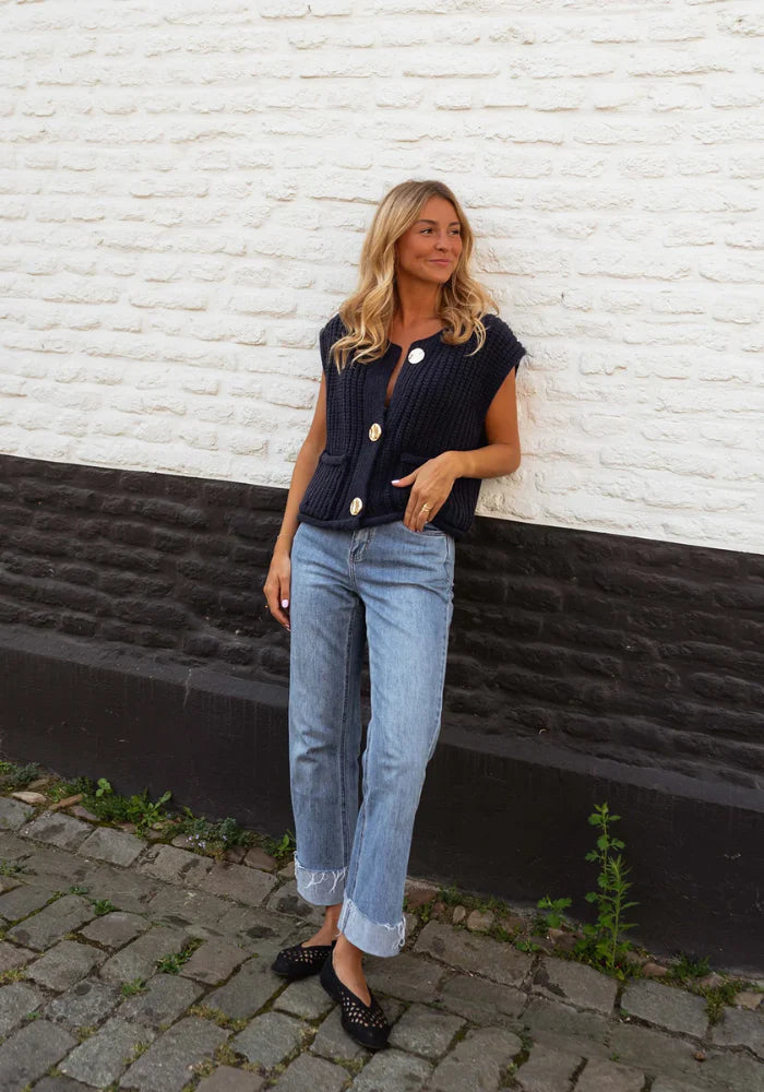 Claudia™ | Comfy Summer Knit Top