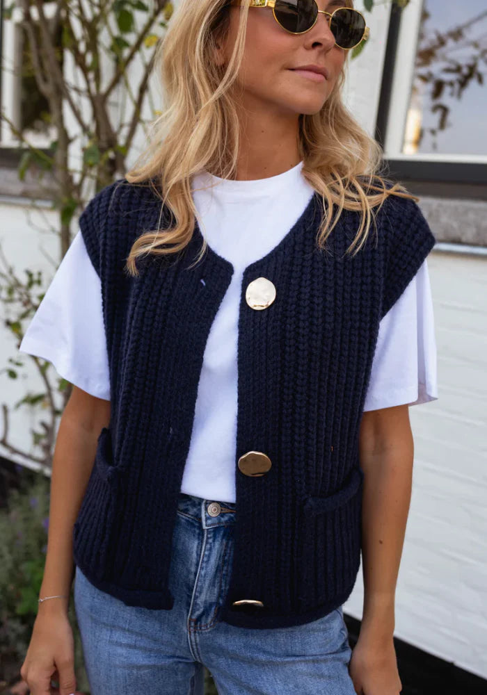 Claudia™ | Comfy Summer Knit Top