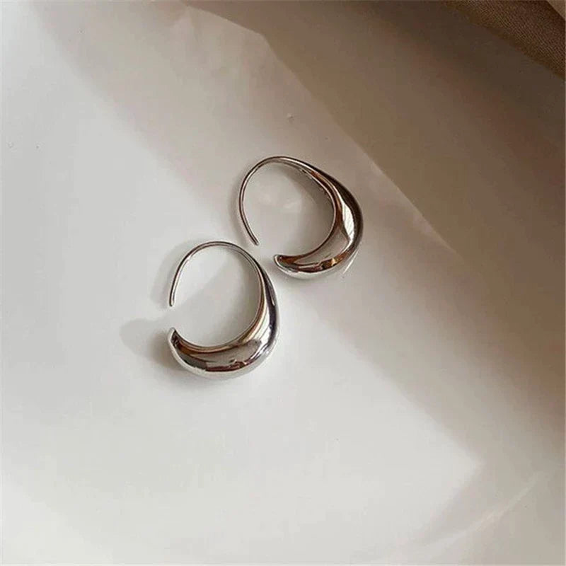 Elegant Polished Hoop Earrings