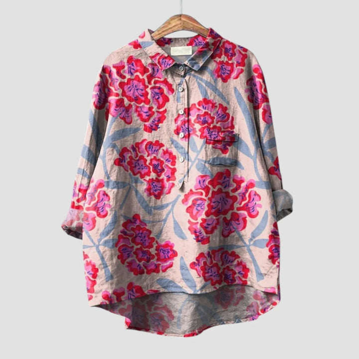 Nadine™ | Relaxed Dog-Print Shirt