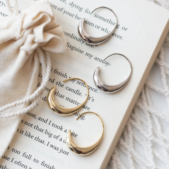 Elegant Polished Hoop Earrings