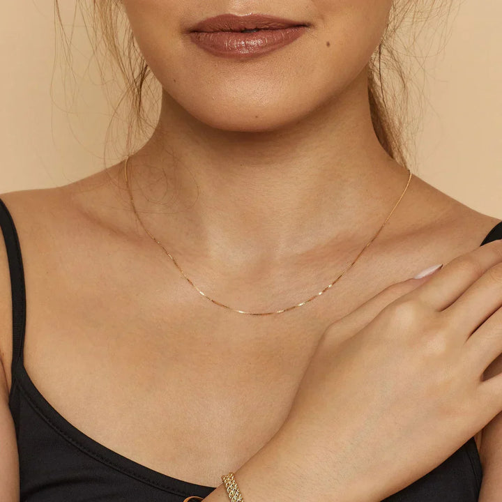 Bodega Golden Box Link Necklace
