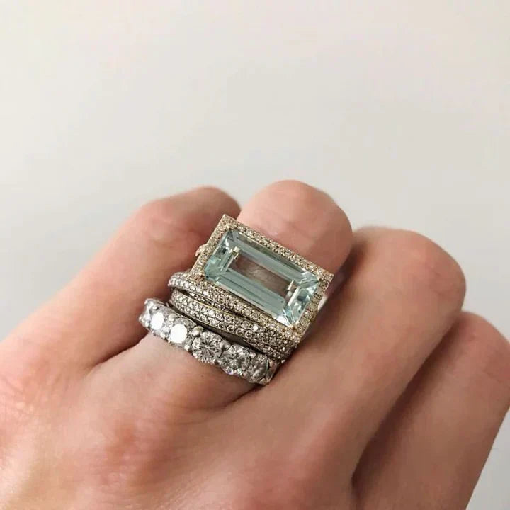 Noelia™ | Effortless Glass Tide Rings