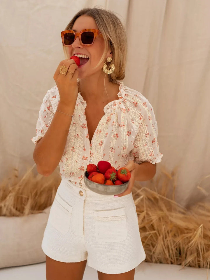 Leah™ | Relaxed Floral Blouse