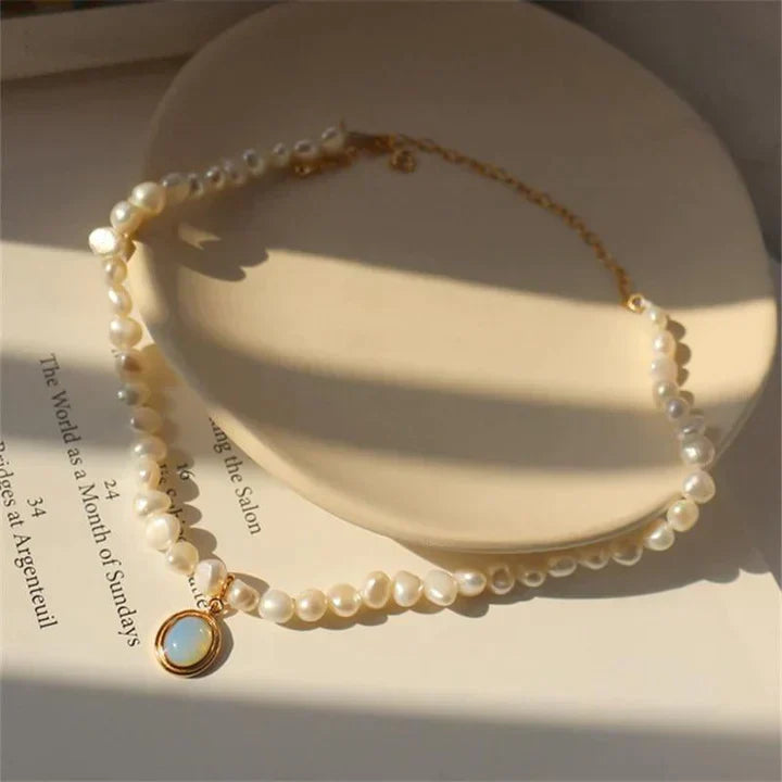 Moonlit Tide Pearl Necklace
