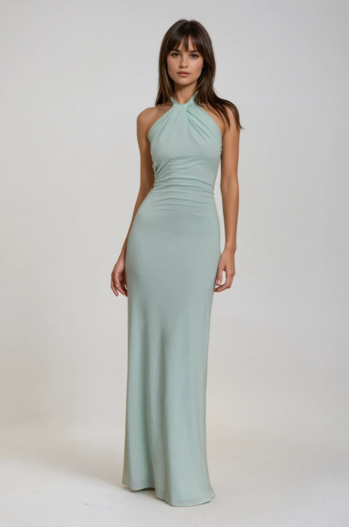 Maddy™ | Halter-Style Maxi Dress