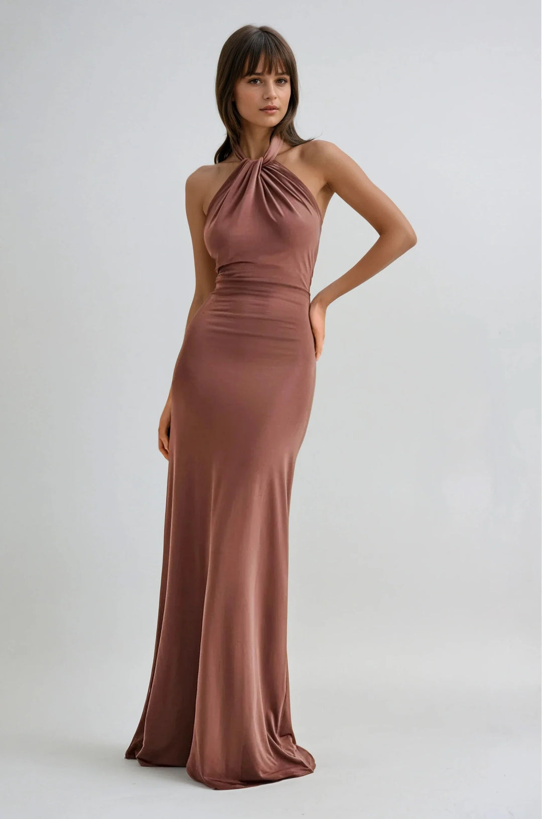 Maddy™ | Halter-Style Maxi Dress