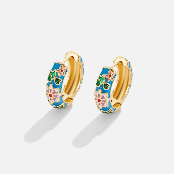 Vibrant Garden Blossom Earrings