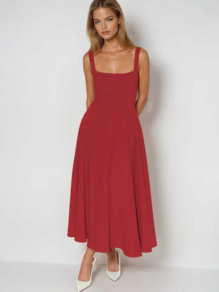 Reagan™ | Graceful Draped Midi Dress