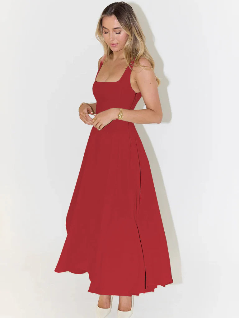 Reagan™ | Graceful Draped Midi Dress