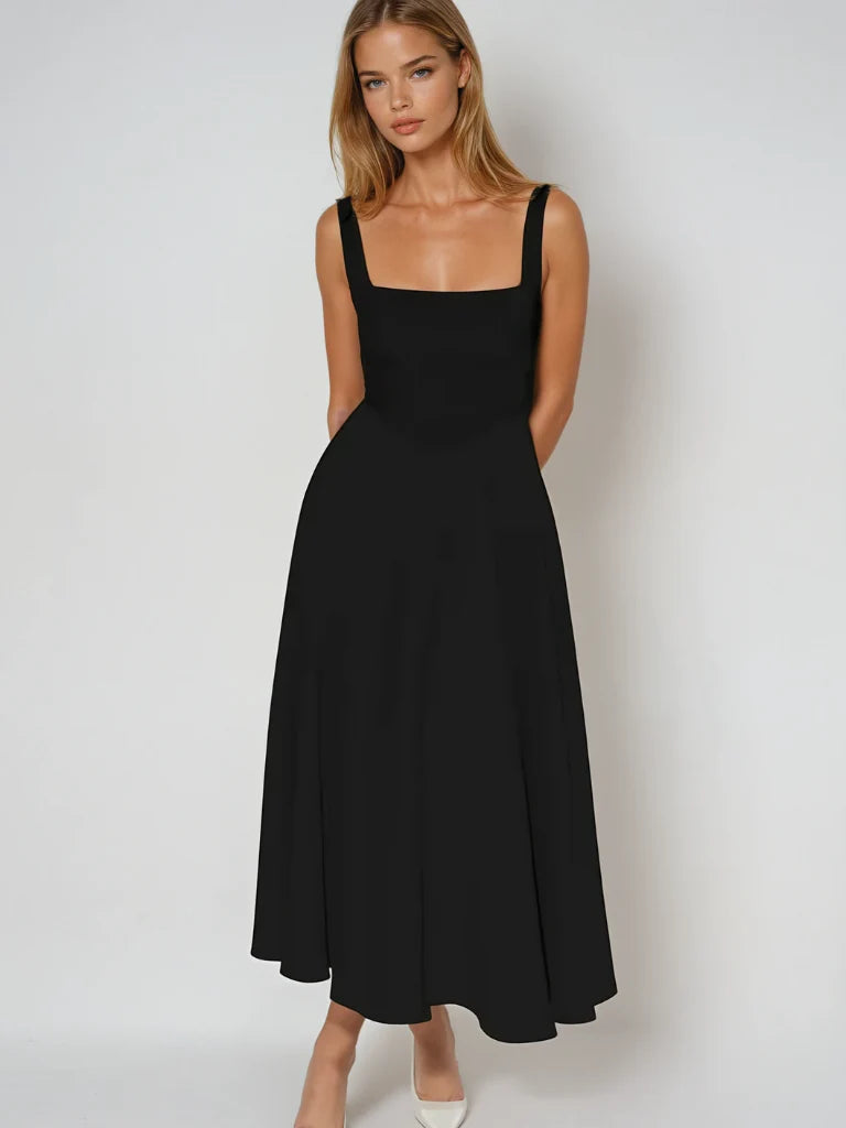 Reagan™ | Graceful Draped Midi Dress