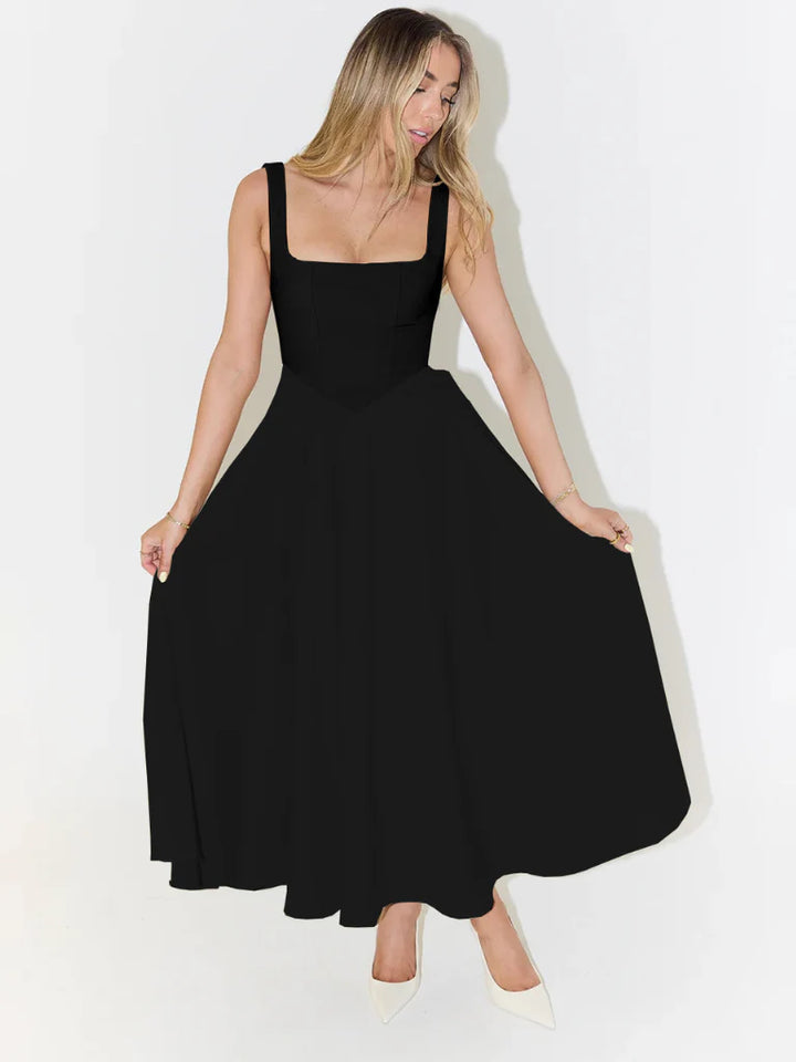Reagan™ | Graceful Draped Midi Dress
