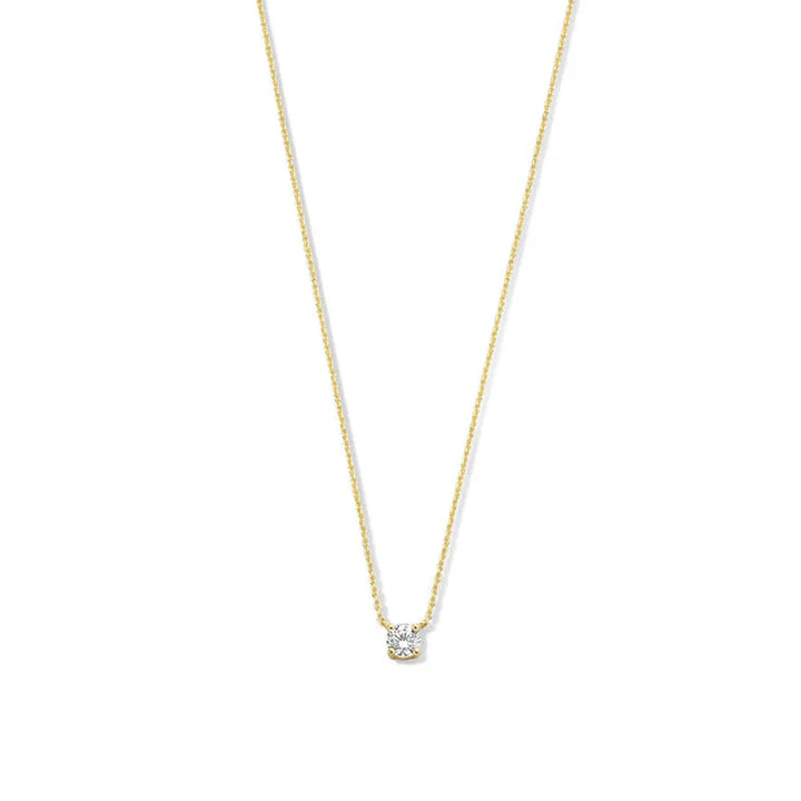 Cléa Golden Moissanite Necklace