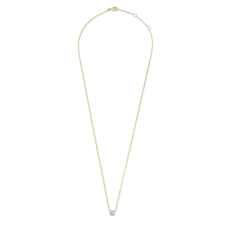 Cléa Golden Moissanite Necklace