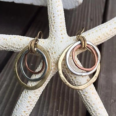 Two-Tone Vintage Earrings