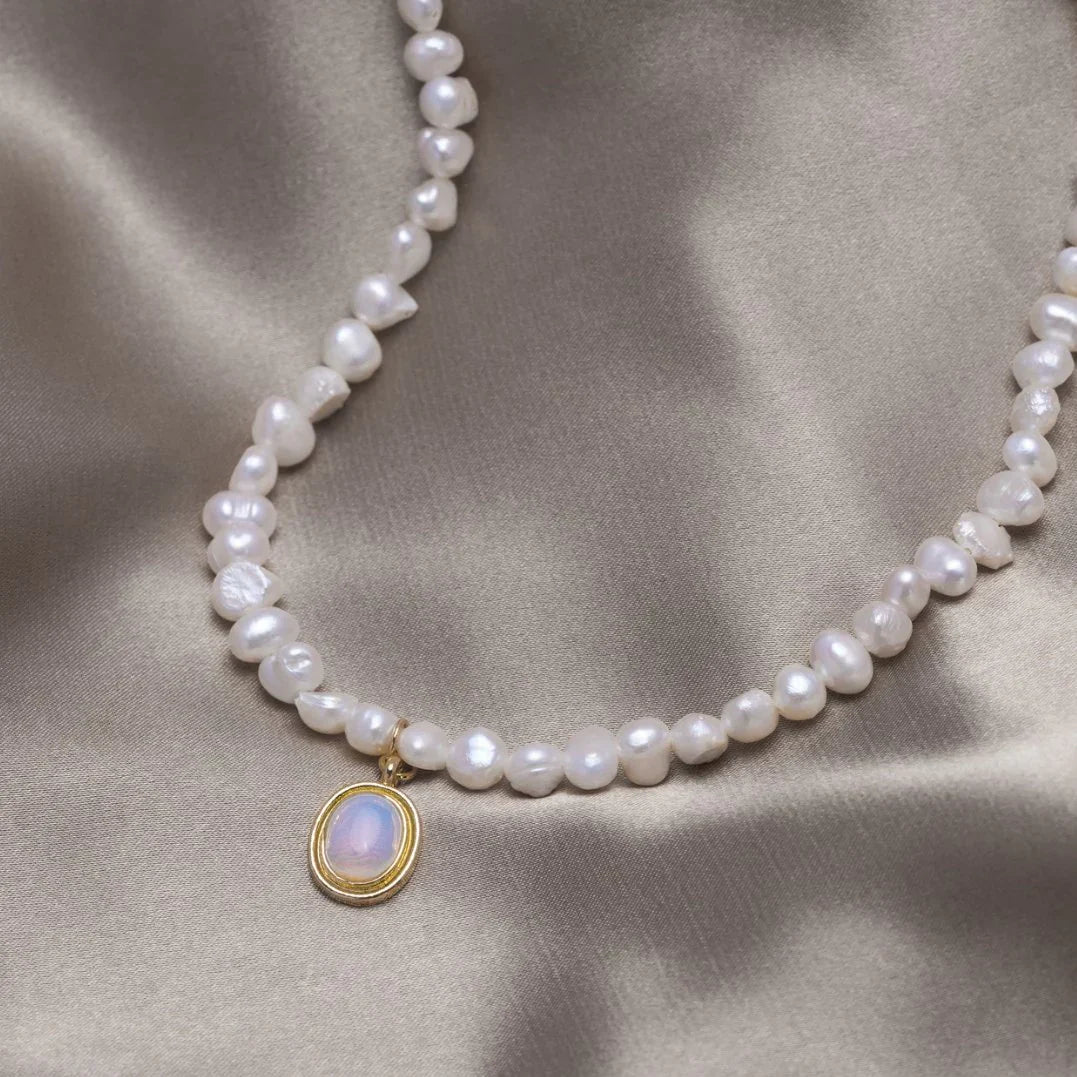 Moonlit Tide Pearl Necklace