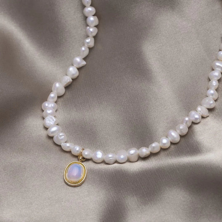 Moonlit Tide Pearl Necklace