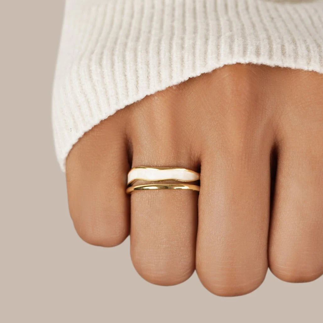 Elise™ | Sculpted Layered Ring