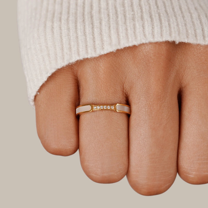 Ivette™ | Pearl & Crystal Ring