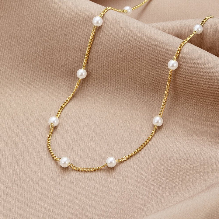 Elegant Pearl Accent Necklace