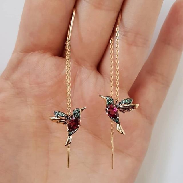 Hummingbird Garden Earrings