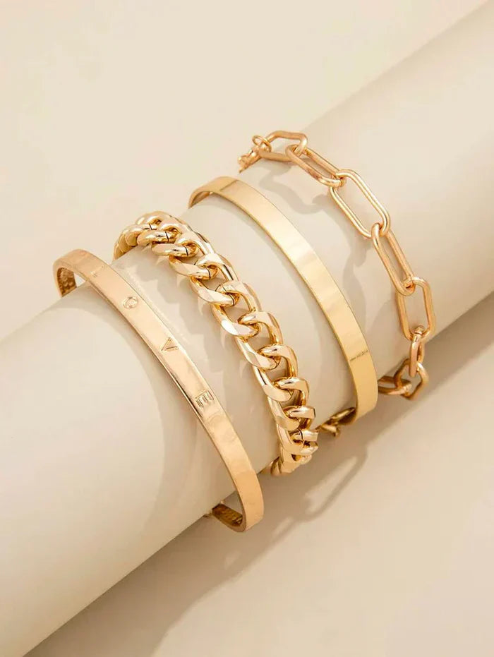 Elan Mercer Golden Bracelet Duo