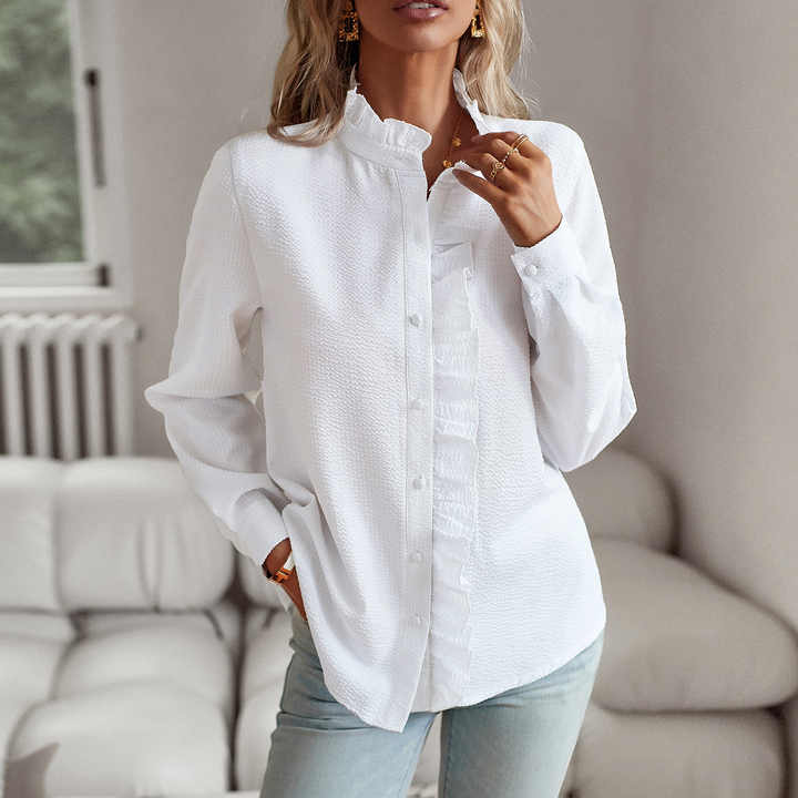 Simone™ | Ruffled Long Sleeve Blouse